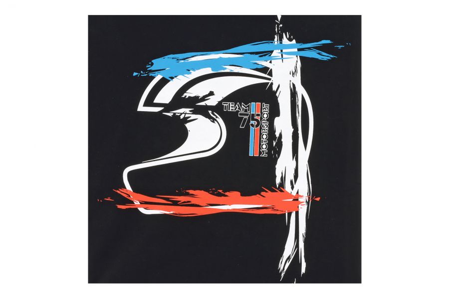 T-Shirt Helmdesign Team75 Motorsport 2017 schwarz