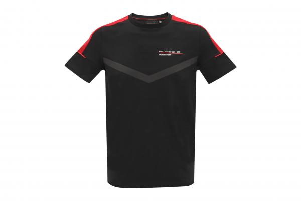Herren T-Shirt Porsche Motorsport 2021 Logo schwarz / rot