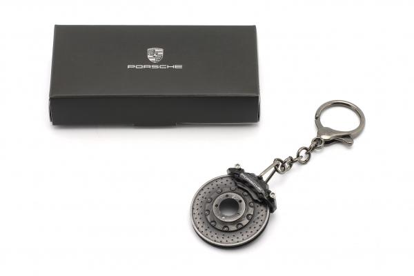 Porsche Schlüsselanhänger Bremsscheibe schwarz